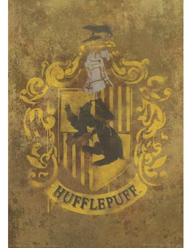 Harry Potter: Pyramid - Hufflepuff Crest (Stampa 30X40 Cm)