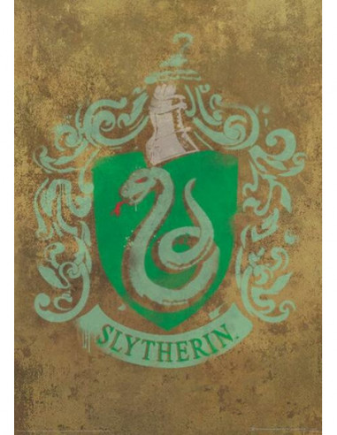 Harry Potter: Pyramid - Slytherin Crest (Stampa 30X40 Cm)