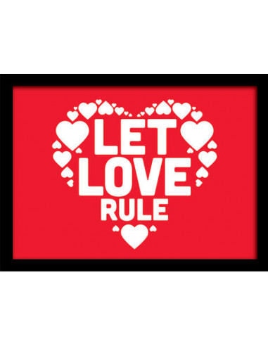 Let Love Rule (Stampa In Cornice 30X40 Cm)