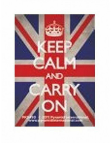 Keep Calm And Carry On: Union Jack Keychain (Portachiavi)