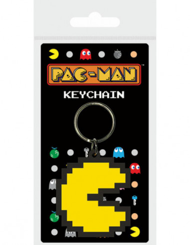 Pac-Man: Pixel Rubber Keychain (Portachiavi Gomma)