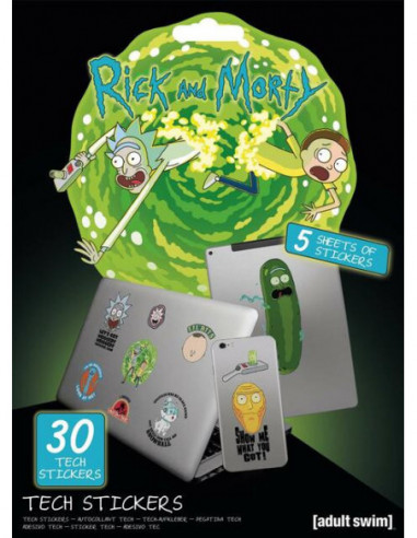 Rick And Morty: Adventures Tech Sticker Pack (Set Adesivi)