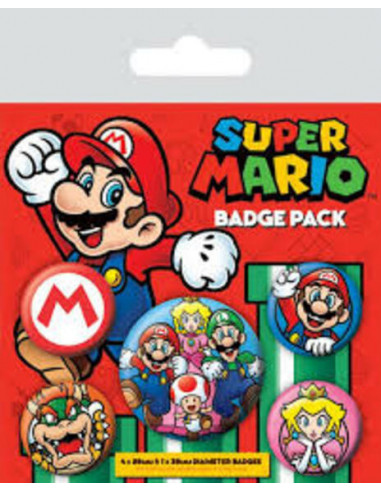 Nintendo: Super Mario (Pin Badge Pack)