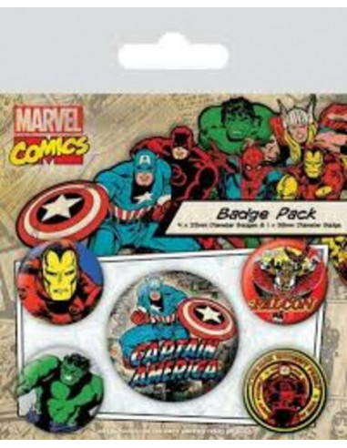 Marvel: Retro - Captain America (Pin Badge Pack)