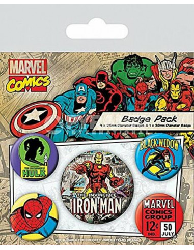 Marvel: Retro - Iron Man (Pin Badge Pack)