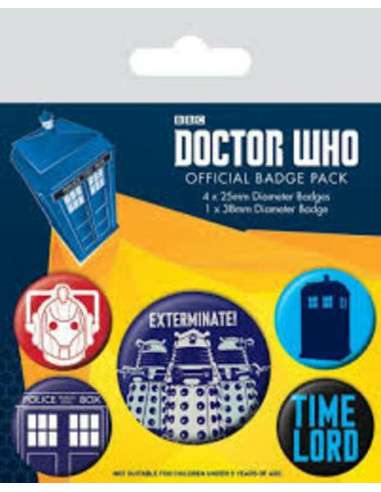 Doctor Who: Exterminate (Pin Badge Pack)