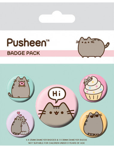 Pusheen: Pusheen Says Hi (Pin Badge Pack)