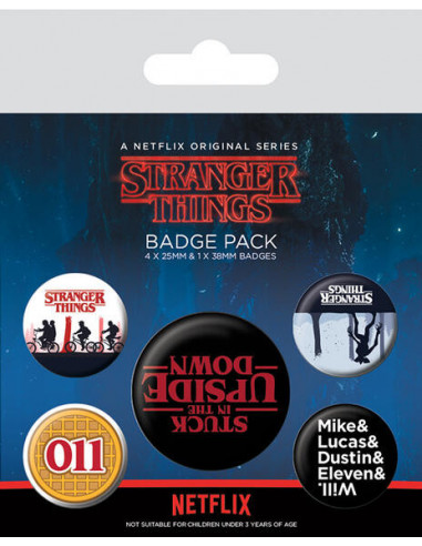 Stranger Things: Upside Down (Pin Badge Pack)