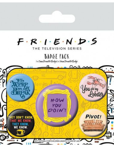 Friends: Quotes (Pin Badge Pack)