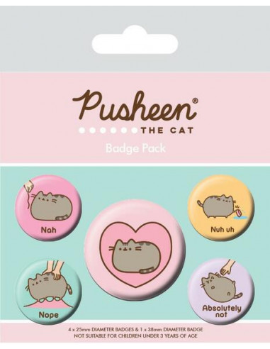 Pusheen: Nah (Pin Badge Pack)