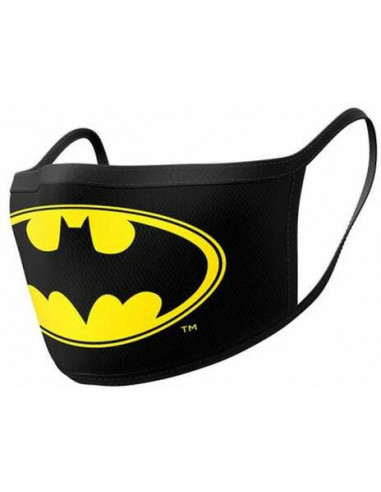 Dc Comics: Batman Logo Face Covers 2x (Mascherina Protettiva)