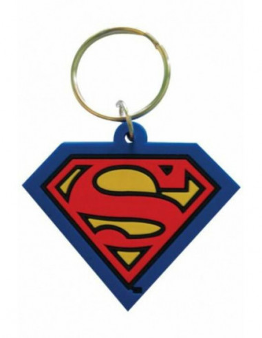 Dc Comics: Superman - Shield Rubber Keychain (Portachiavi)