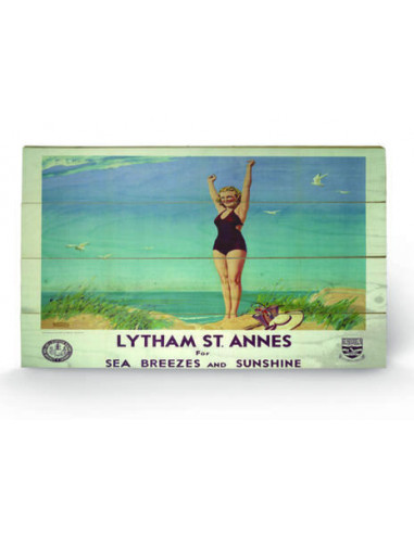 Lytham St Annes - 2 (Stampa Su Legno 76X45Cm)