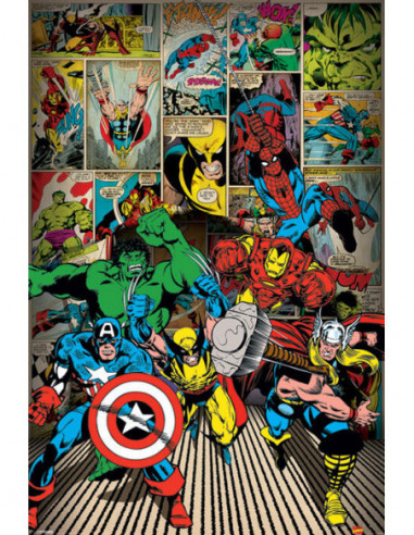 Marvel: Pyramid - Here Come The Heroes (Poster Maxi 61X91,5 Cm)