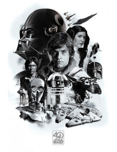 Star Wars: Pyramid - 40Th Anniversary - Montage (Poster Maxi 61X91,5 Cm)