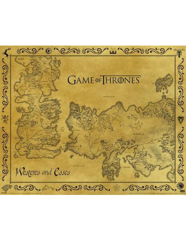 Game Of Thrones: Pyramid - Antique Map (Poster Mini 40x50 Cm)