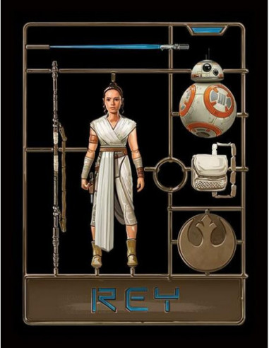 Star Wars: The Rise Of Skywalker (Rey Model) (Stampa In Cornice)