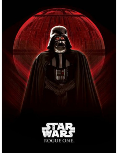 Star Wars: Rogue One - Darth Vader & Death Star (Stampa Su Tela 60X80 Cm)