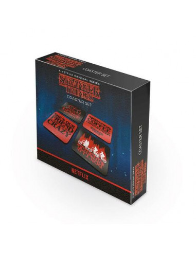 Stranger Things: Phrases 4 Coaster Set (Set 4 Sottobicchieri)