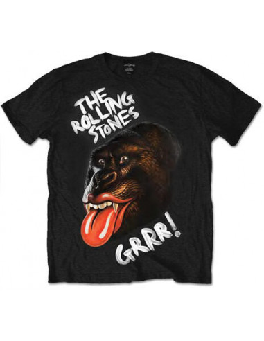 Rolling Stones (The): Grrr Black Gorilla (T-Shirt Unisex Tg. S)