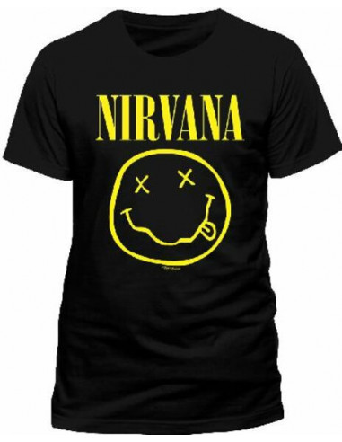 Nirvana: Smiley (T-Shirt Unisex Tg. L)