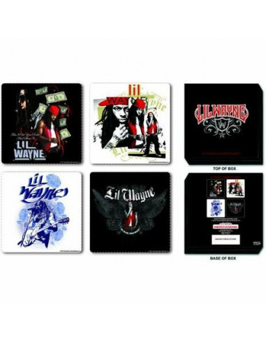 Lil Wayne: Mixed Designs (Set 4 Sottobicchieri)