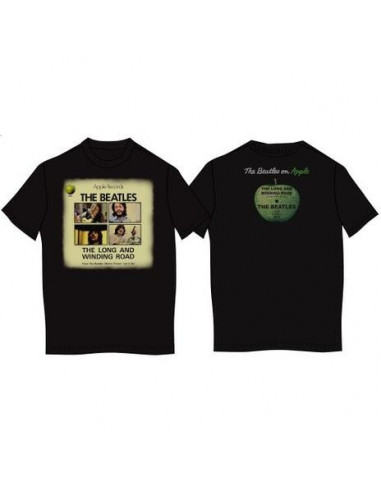 Beatles (The): Long & Winding Road Black (T-Shirt Unisex Tg. S)