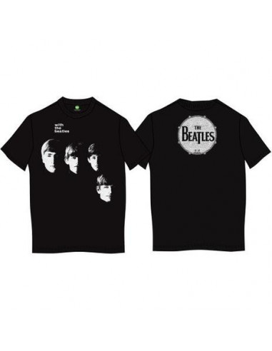 Beatles (The): With Beatles (The) Black (T-Shirt Unisex Tg. S)