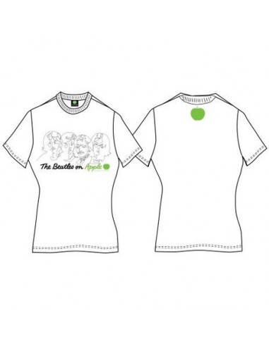 Beatles (The): On Apple White (T-Shirt Donna Tg. S)