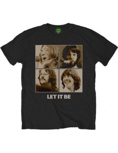 Beatles (The): Let It Be Sepia (T-Shirt Unisex Tg. M)