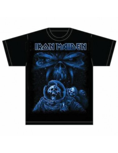 Iron Maiden: Final Frontier Blue Album Spaceman (T-Shirt Unisex Tg. L)