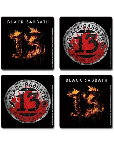 Black Sabbath: 13 (Set 4 Sottobicchieri)