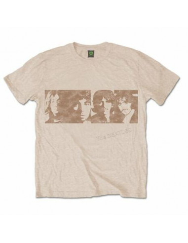 Beatles (The): White Album Faces Sand (T-Shirt Unisex Tg. 2XL)