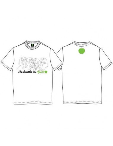 Beatles (The): On Apple White (T-Shirt Unisex Tg. L)