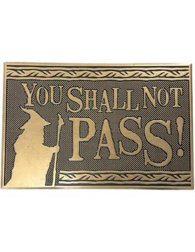 Lord Of The Rings: You Shall Not Pass Rubber Mat (Zerbino)