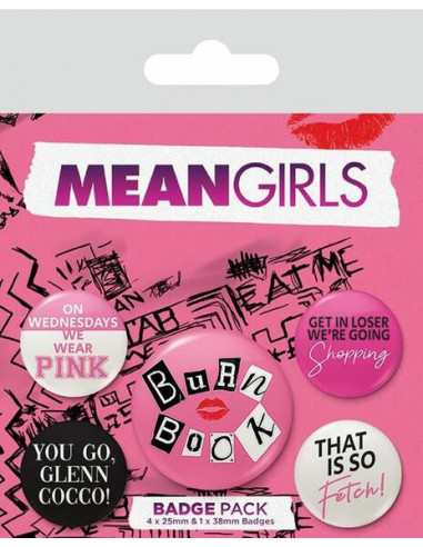 Pyramid: Mean Girls - Burn Book (Pin Badge Pack)