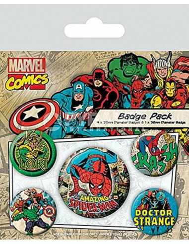 Marvel: Retro - Spider-Man (Pin Badge Pack)