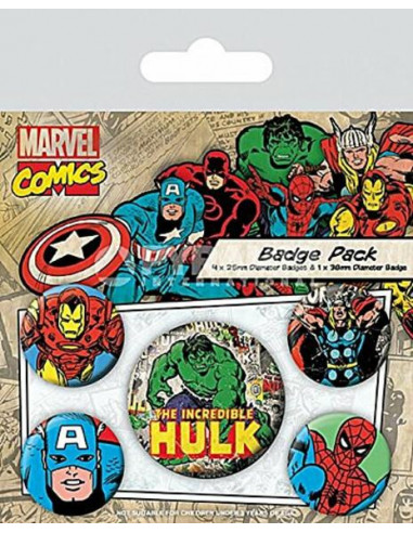 Marvel: Retro - Hulk (Pin Badge Pack)