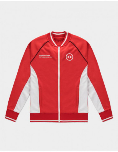 Pokemon: Trainer Track Jacket Red (Giacca Unisex Tg. S)