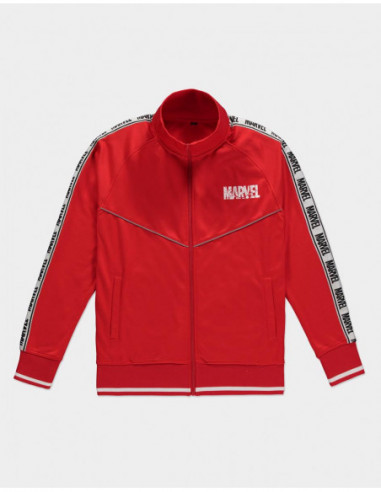 Marvel: For Victory Track Jacket Red (Giacca Unisex Tg. L)