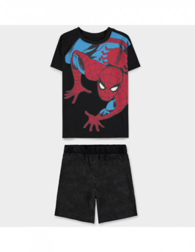 Marvel: Spider-Man - Shortama Black (Pigiama Bambino Tg. 146/152)