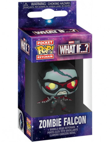 Marvel: Funko Pop! Keychain - What If.. ? - Zombie Falcon (Portachiavi)