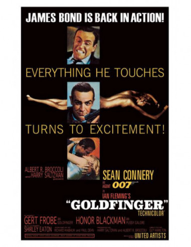 James Bond: Pyramid - Goldfinger - Excitement (Poster Maxi 61X91,5 Cm)