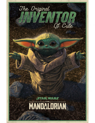 Star Wars: Pyramid - The Mandalorian: Pyramid - The Original Inventor Of Cute Maxi Poster (Poster Maxi 61X91,5 Cm)