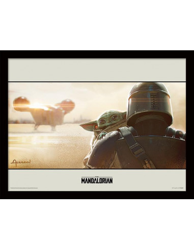 Star Wars: The Mandalorian - Shoulder (Stampa In Cornice 30X40 Cm)