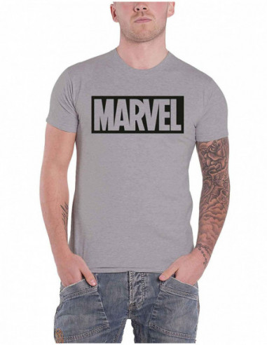 Marvel Comics: Logo Grey (T-Shirt Unisex Tg. 2XL)