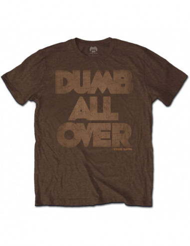 Frank Zappa: Dumb All Over Brown (T-Shirt Unisex Tg. S)