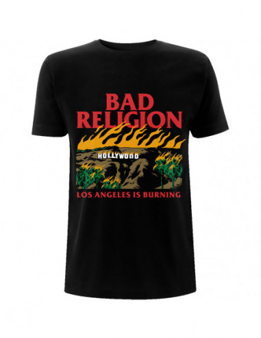 Bad Religion: Burning Black (T-Shirt Unisex Tg. S)