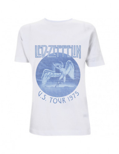 Led Zeppelin: Tour '75 Blue Wash (T-Shirt Unisex Tg. 2XL)