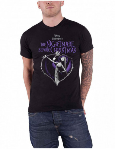 Disney: The Nightmare Before Christmas Purple Heart (T-Shirt Unisex Tg. M)